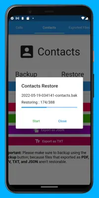 Call Log Backup,Restore & PDF Export android App screenshot 1