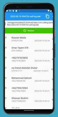 Call Log Backup,Restore & PDF Export android App screenshot 3