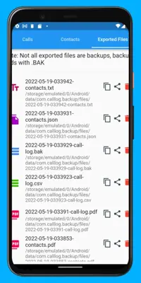 Call Log Backup,Restore & PDF Export android App screenshot 6